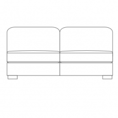 Eden 184AL - 2.5 Seater Armless Section