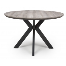 Brooklyn Round Fixed Top Dining Table - 120cm