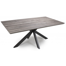 Brooklyn Rectangular Large Fixed Top Dining Table - 180cm