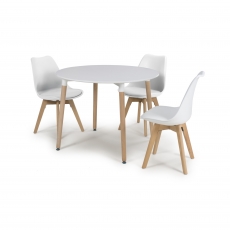 Utah Round Fixed Top Dining table - 100cm