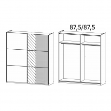 Slide 2924 Gliding 2 Door Robe