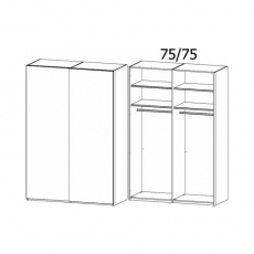 Lias 4YD1 Gliding 2 Door Robe