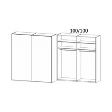 Lias 4YD2 Gliding 2 Door Robe