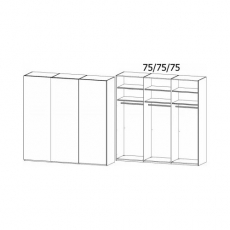 Lias 4YD3 Gliding 3 Door Robe