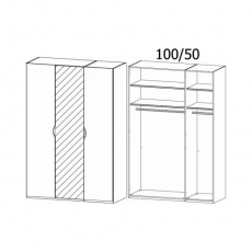 Lias 582A Hinged 3 Door Robe