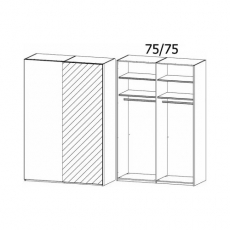 Lias 5YD1 Gliding 2 Door (1 Mirror) Robe