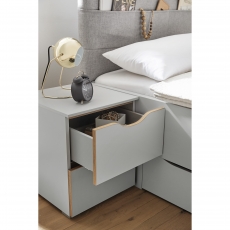 Lias 6D15 2 Drawer Bedside Table
