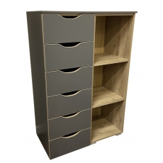 Lias 7D07 6 Drawer Chest-3 Shelves
