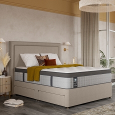 Picket Plush 4'6 Platform Top Divan Set