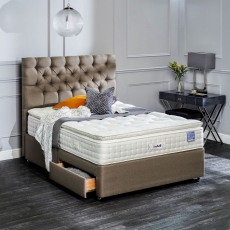 Ullswater Natural Silk 2900 4'0 Firm Edge Sprung Divan Set - Grade B