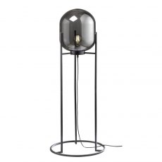 Regi Floor Lamp with Edison Bulb-Black Finish