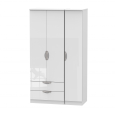 Canbury Tall Triple 2 Drawer Robe