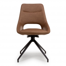 Ava Pair of Swivel Dining Chairs