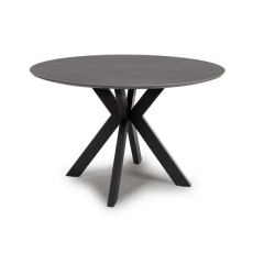 Leo Round Fixed Top Dining table - 120cm