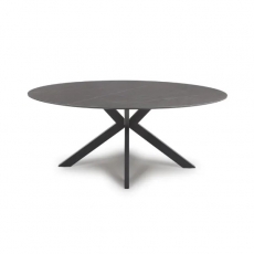 Leo Oval Fixed Top Dining Table - 180cm