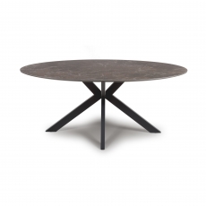 Genesis Oval Fixed Top Dining Table - 180cm