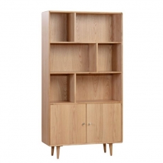 Jorvik Dining Bookcase - 2 Doors