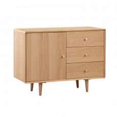 Jorvik Dining Small Sideboard - 3 Drawer - 1 Doors