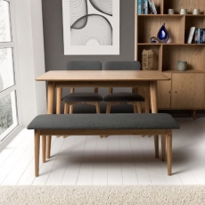 Jorvik Dining Rectangular Fixed Top Dining Table - 120cm