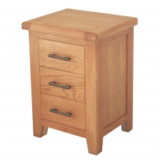 Hampton Bedroom 3 Drawer Bedside Night Table