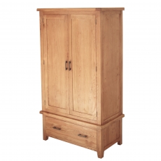 Hampton Bedroom 2 Door - 1 Drawer Wardrobe