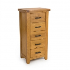 Hampton 5 Drawer Slim Chest