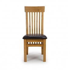 Hampton Pair of Slatted Back Dining Chairs