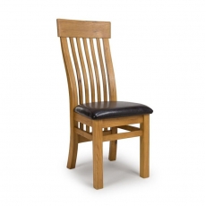 Hampton Pair of Slatted Back Dining Chairs
