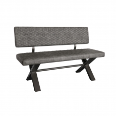 Fusion Small Upholstered Bench with Back- 140cm