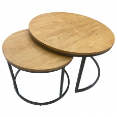 Style Round Nest of 2 Coffee Tables