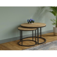 Style Round Nest of 2 Lamp Tables