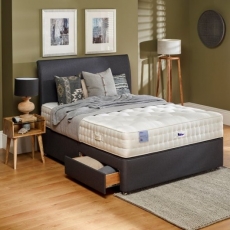 Coniston Natural Wool 2200 4'6 Firm Edge Sprung Divan Set - Grade A