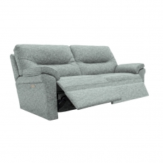 Seattle 3 Seater Sofa (2 Cushion) with Double Power Recliner Actions & Double Lumbar