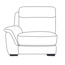 Montreal 1.25 Seater Power Recliner Section with USB