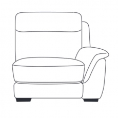 Montreal 1.25 Seater Power Recliner Section with USB