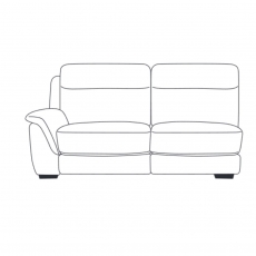 Montreal Small 2.5 Seater Power Recliner Section with USB