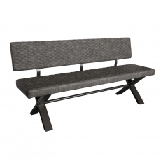 Fusion Large Upholstered Bench with Back - 180cm