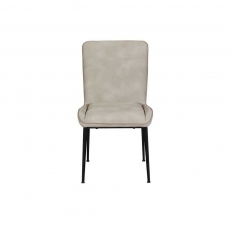 Cuba Pair of Dining Chairs - Black Legs