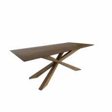 Havana 240cm Cross Base Rectangular Dining Table