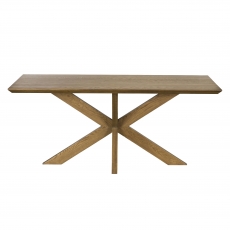 Havana 220cm Star Base Fixed Rectangular Dining Table