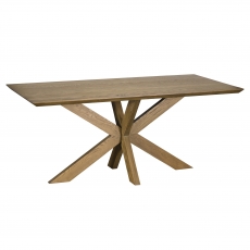 Havana 180cm Star Base Fixed Rectangular Dining Table