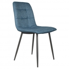 Orla Pair of Dining Chairs-Grey Leg