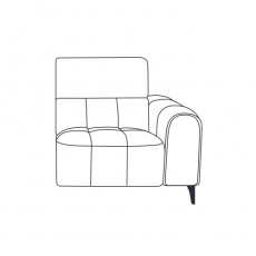 Calgary 1.25 Seater Power Recliner Section with USB