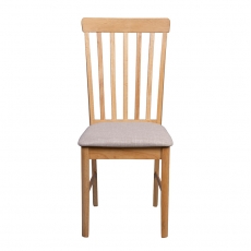 Colton Pair of Slatted Back Dining Chairs