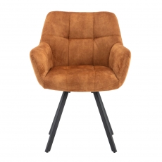 Jude Pair Swivel Carver Dining Chairs