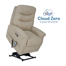 Hollingwell Standard Cloud Zero Riser Recliner Power Chair with Powered Headrest