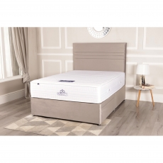 Trio Hybrid 1500 4'6  Platform Top Divan Set - FREE Strutted Headboard
