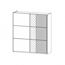 Slide 2502 Sliding 2 Door Robe