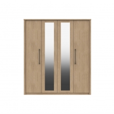 Erin 4 Door Wardrobe with 2 Mirrors