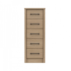 Erin 5 Drawer Narrow Tallboy